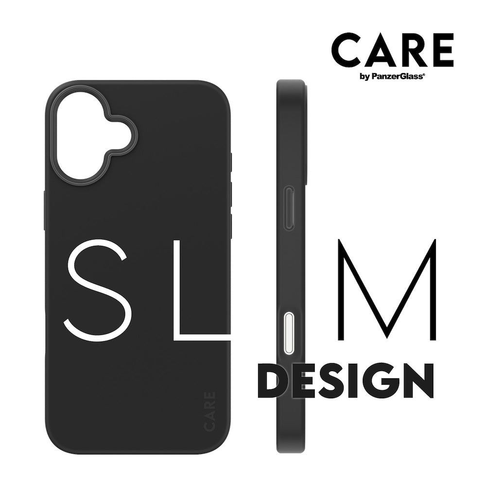 CARE by PanzerGlass Case Fashion Black MagSafe iPhone 16 Plus