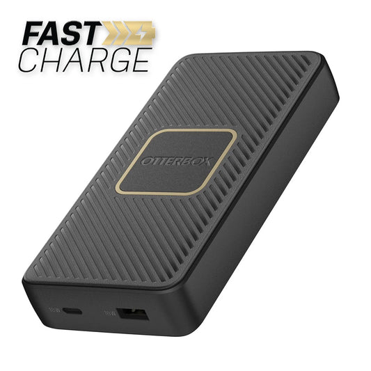 OtterBox Power Bank 15K mAh USB A & USB C 18W PD + Wireless 10W - Black