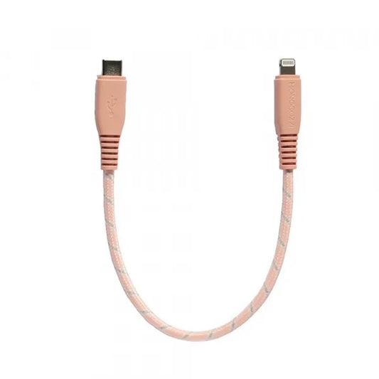 Monocozzi Motif USB-C to Lightning Sync and Charge Cable - 0.25m - Coral