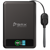BMX 10000 mAh Magnetic Solid State Power Bank Black