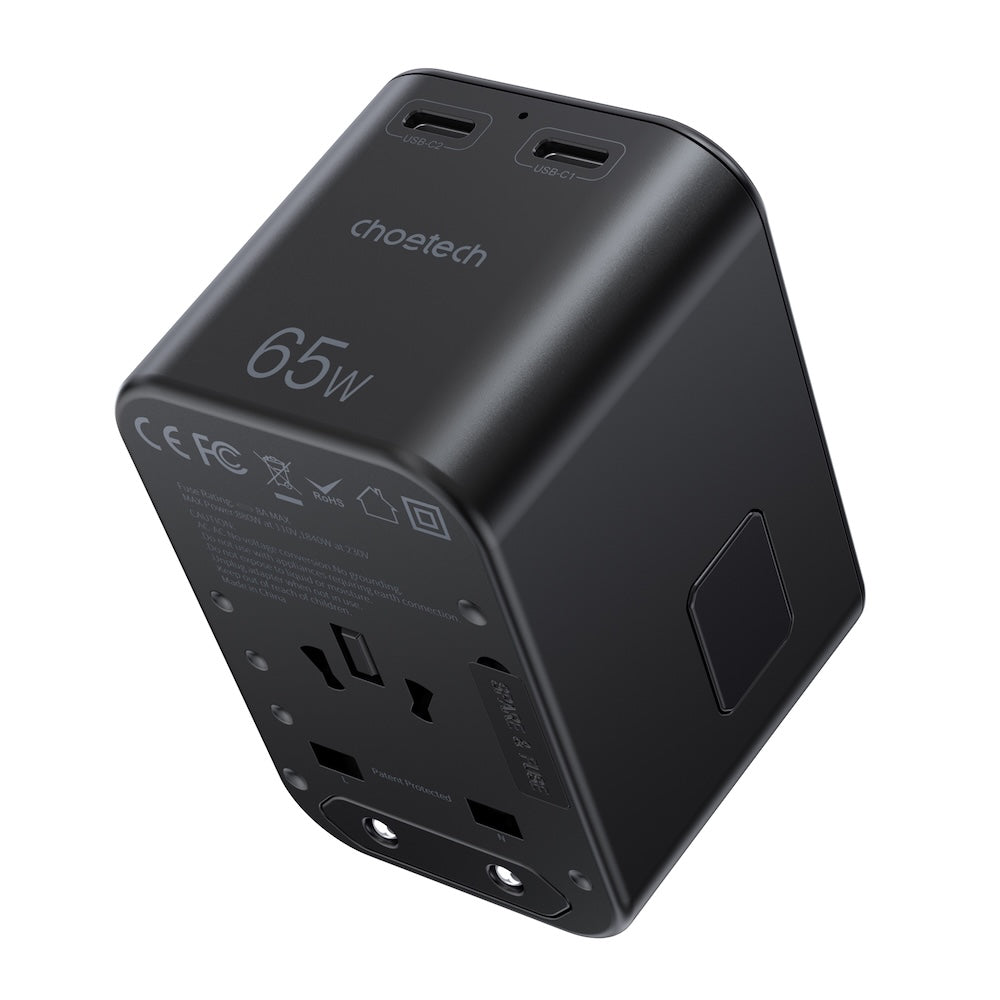 Choetech PD65W 2C+A Travel Wall Charger