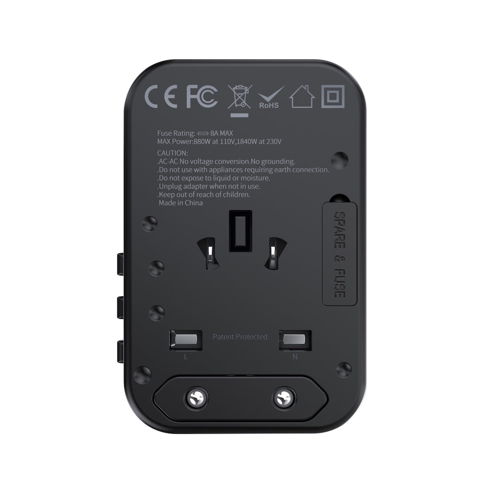 Choetech PD65W 2C+A Travel Wall Charger
