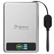 BMX 10000 mAh Magnetic Solid State Power Bank Silver