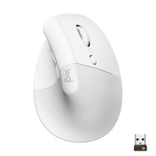 Logitech Lift Vertical Ergonomic Mouse - White