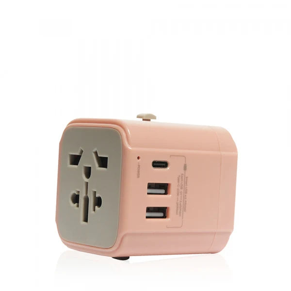 Monocozzi Bon Voyage Travel Adaptor - Coral