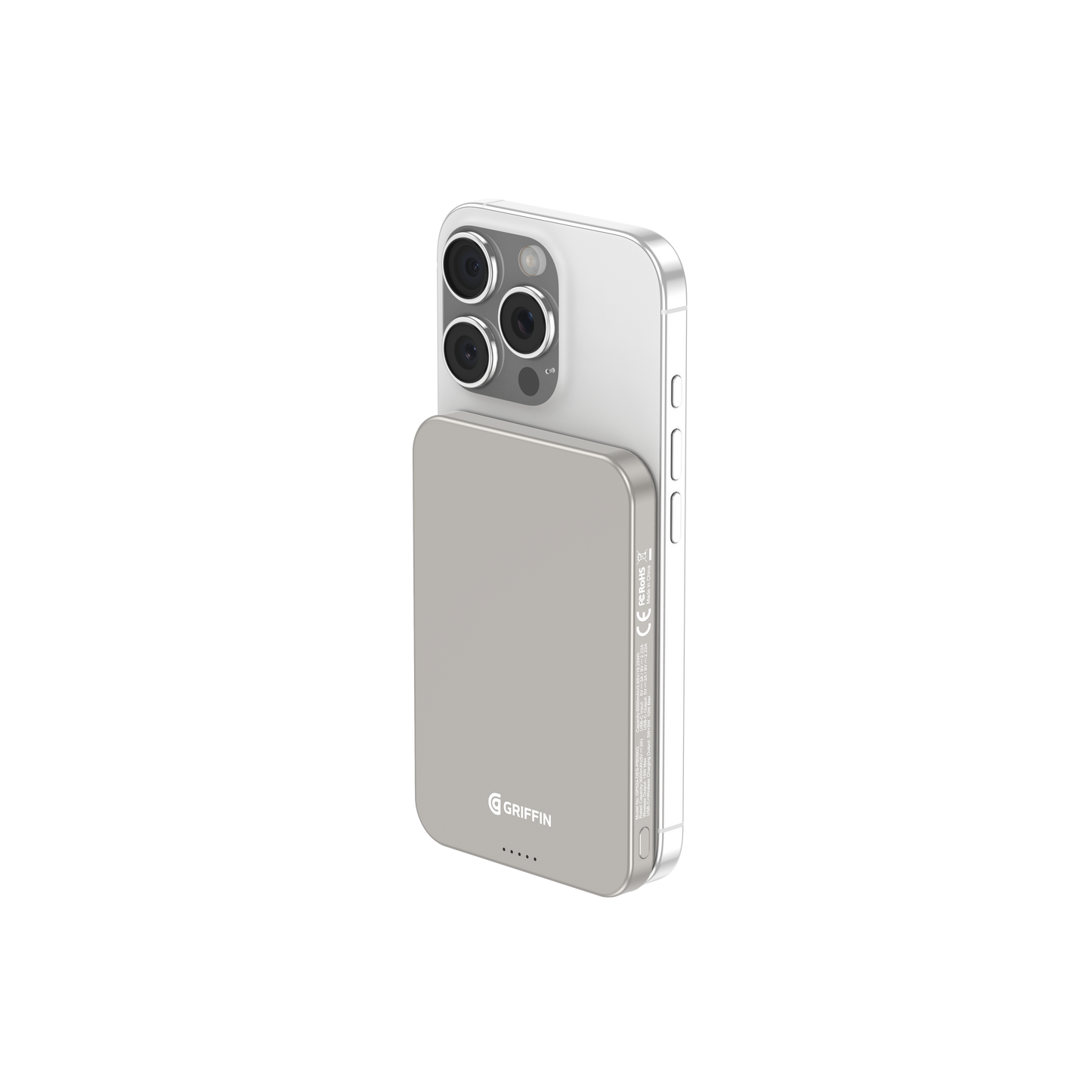Griffin PowerBrick 5000mAh Qi2 Certified PD 20W Grey