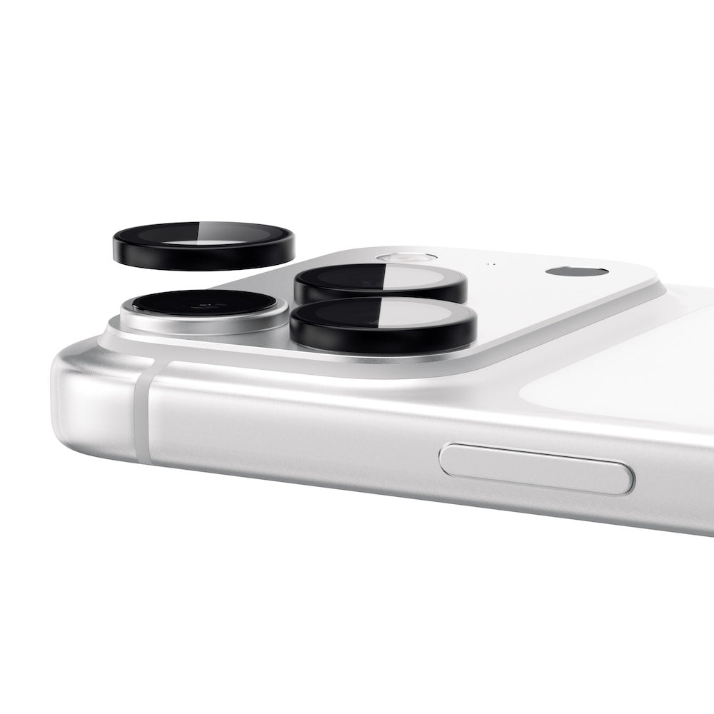 IS-Glass Elite Camera Rings Lens Protector for iPhone 18 Pro/Pro Max Black