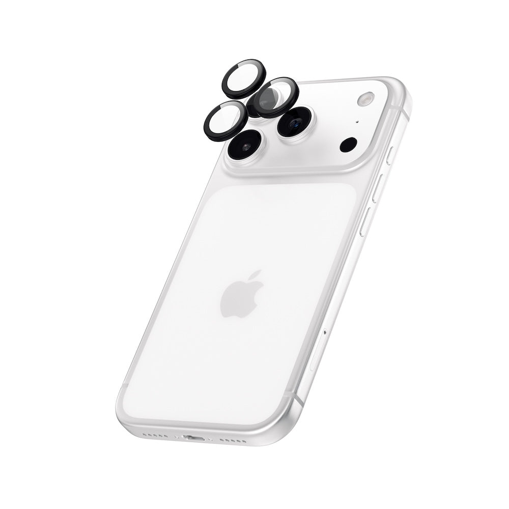 IS-Glass Elite Camera Rings Lens Protector for iPhone 18 Pro/Pro Max Black