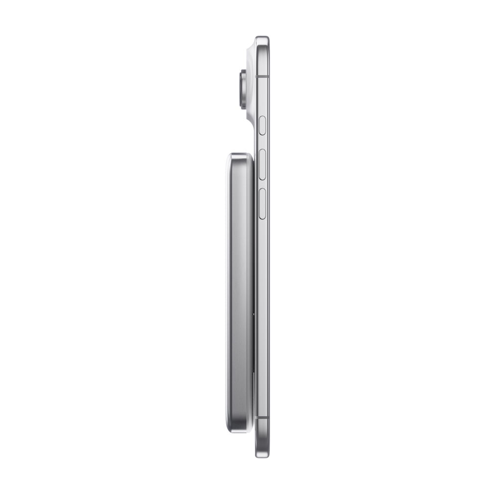 BMX 10000mAh Qi2.2 Solid State Air Power Bank Silver