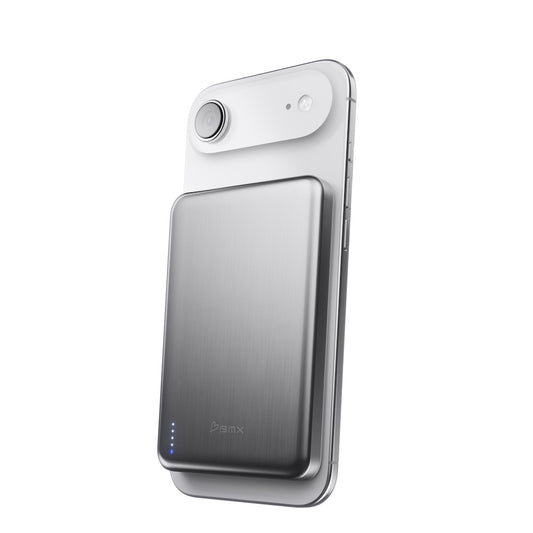 BMX 10000mAh Qi2.2 Solid State Air Power Bank Silver