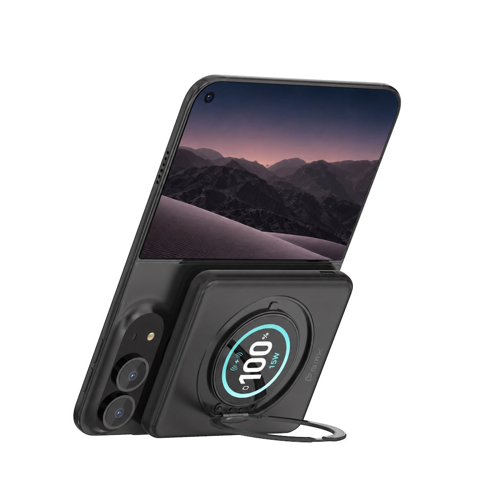 BMX Duo 5000mAh Qi2 Solid State Power Bank Black B8-05-BK