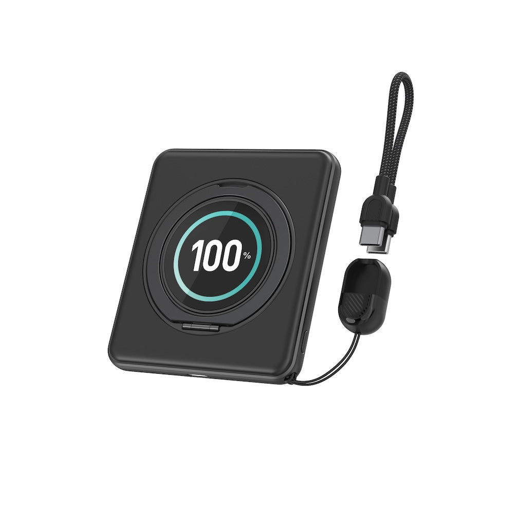 BMX Duo 5000mAh Qi2 Solid State Power Bank Black B8-05-BK