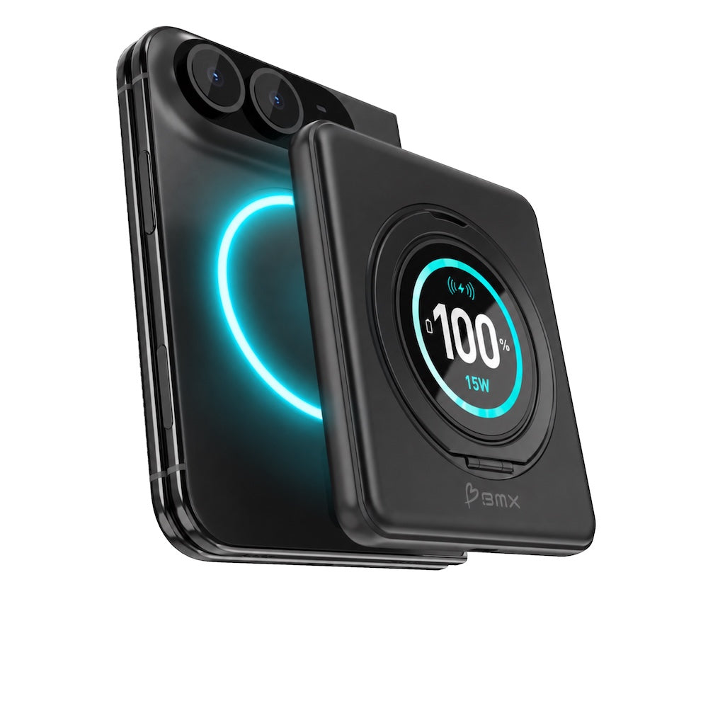 BMX Duo 5000mAh Qi2 Solid State Power Bank Black B8-05-BK