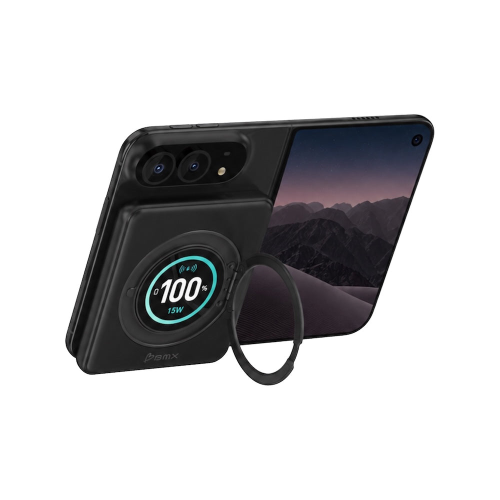BMX Duo 5000mAh Qi2 Solid State Power Bank Black B8-05-BK