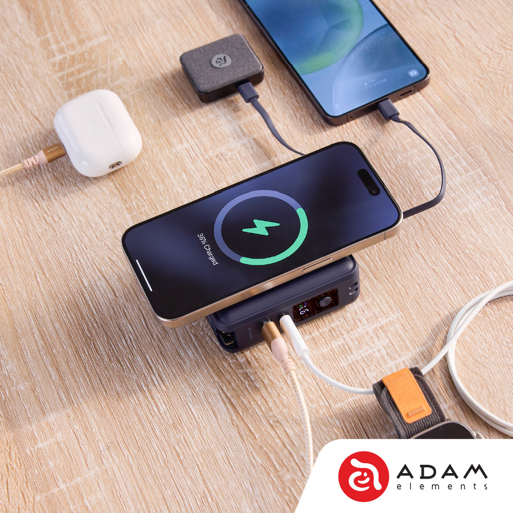 Adam Element GRAVITY X5 5-in-1 Ultra Compact Power Bank (Black)