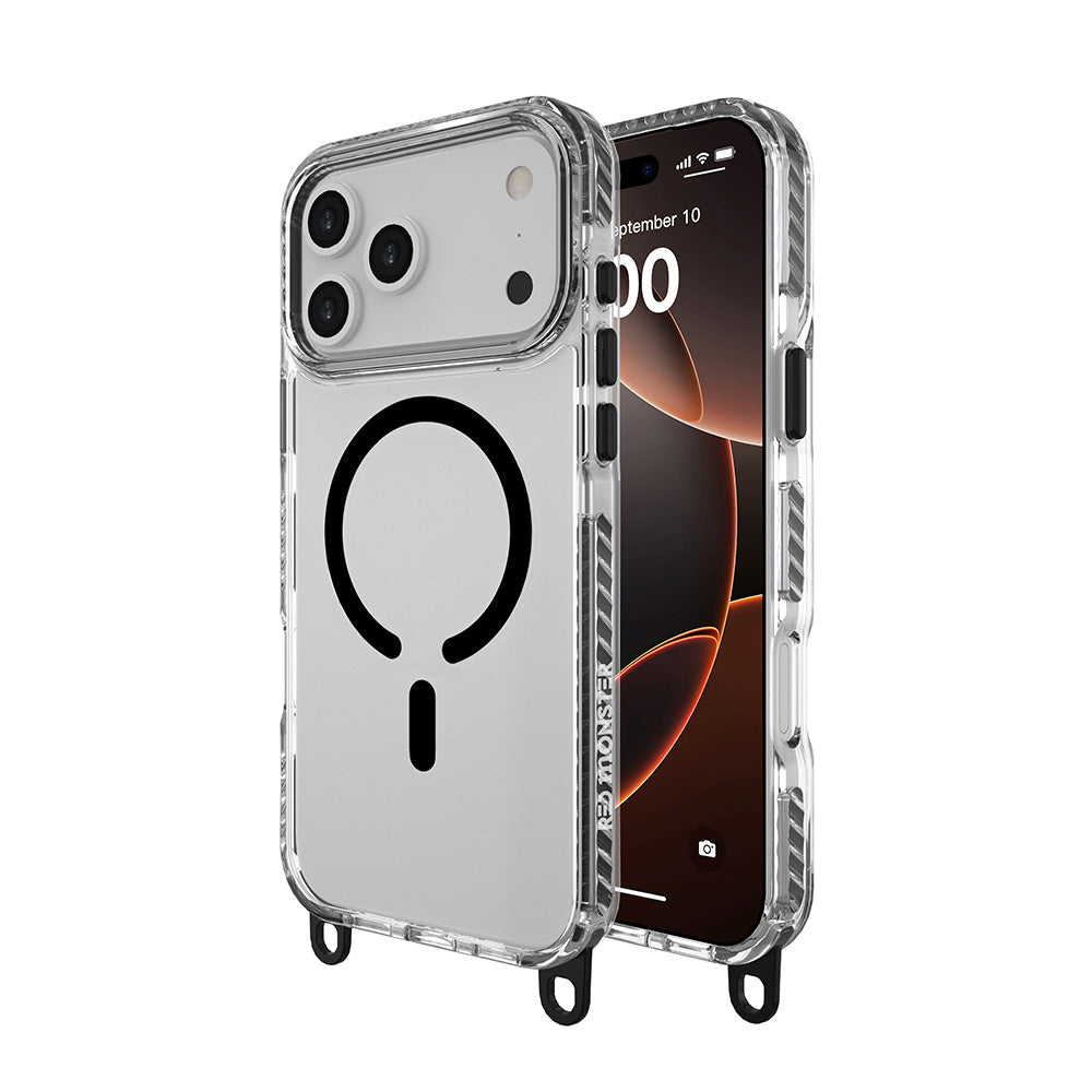 Red Monster Gassan M with Strap iPhone 17 Pro Max Black