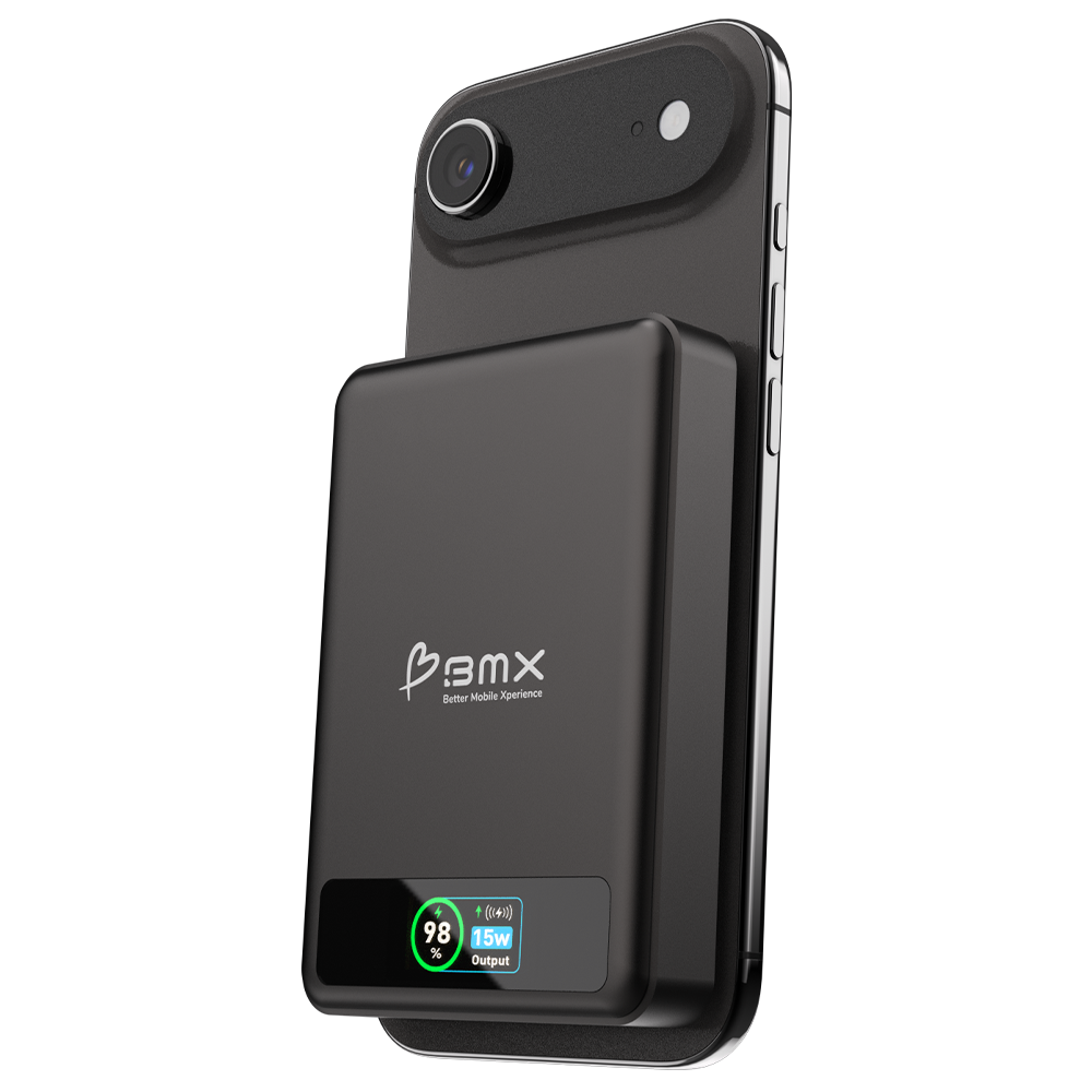 BMX 10000 mAh Magnetic Solid State Power Bank Black