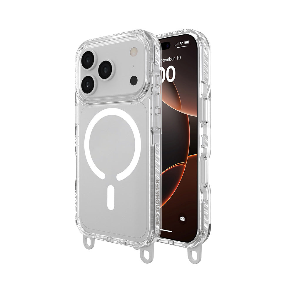 Red Monster Gassan M with Strap iPhone 17 Pro White