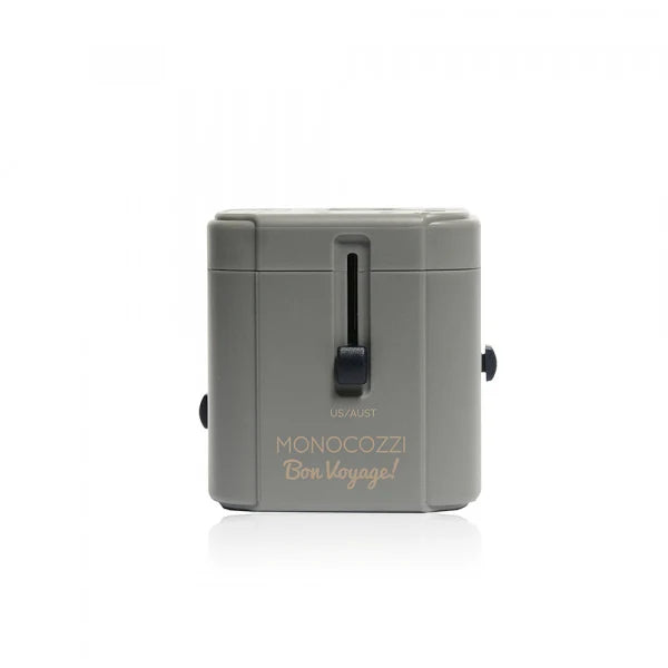 Monocozzi Bon Voyage Travel Adaptor - Charcoal