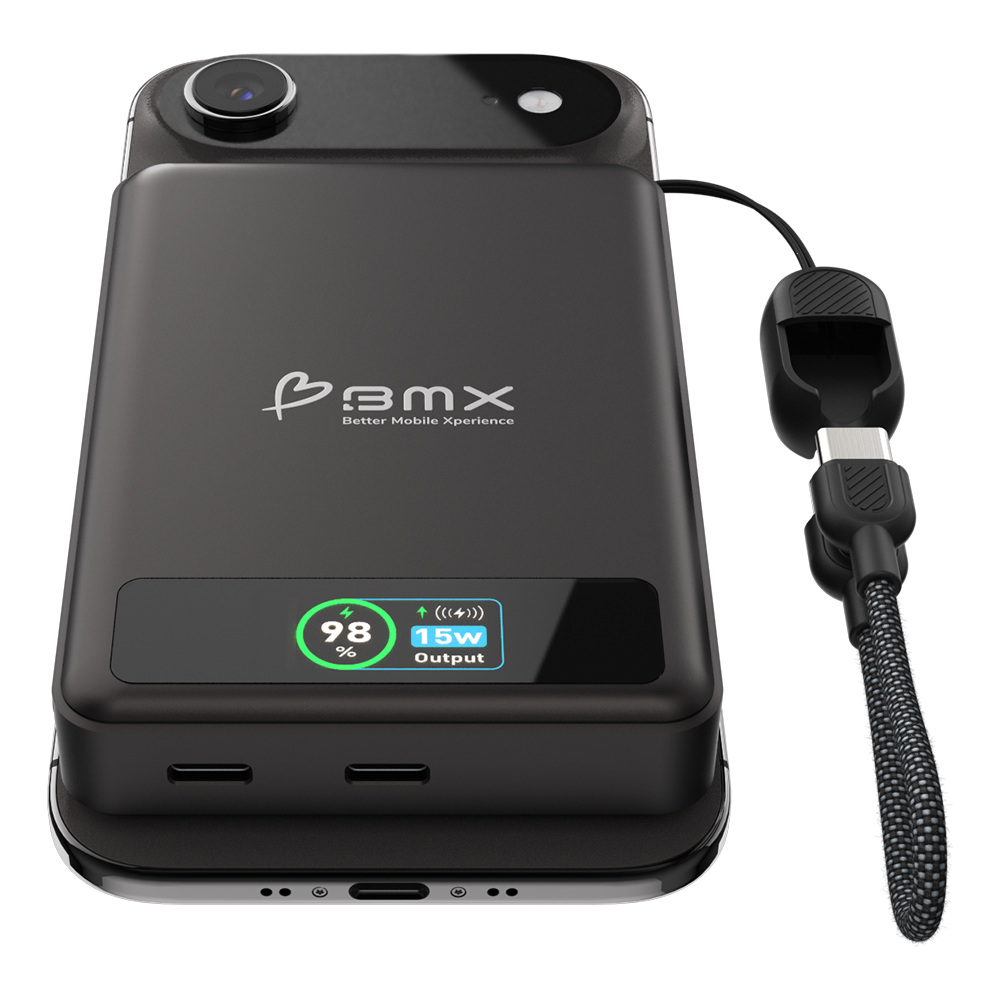 BMX 10000 mAh Magnetic Solid State Power Bank Black