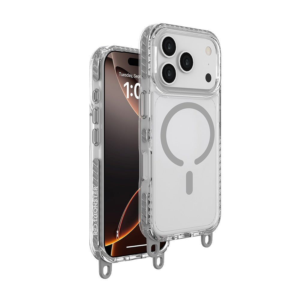 Red Monster Gassan M with Strap iPhone 17 Pro Grey