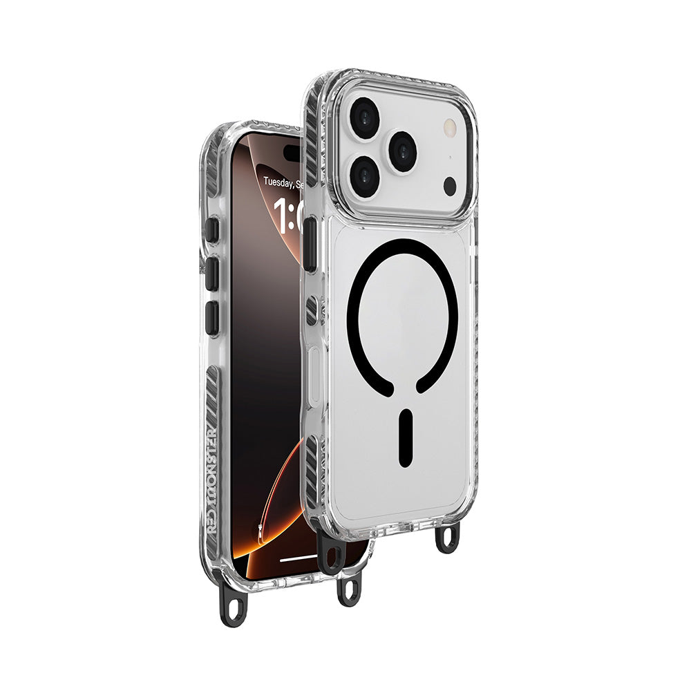 Red Monster Gassan M with Strap iPhone 17 Pro Black