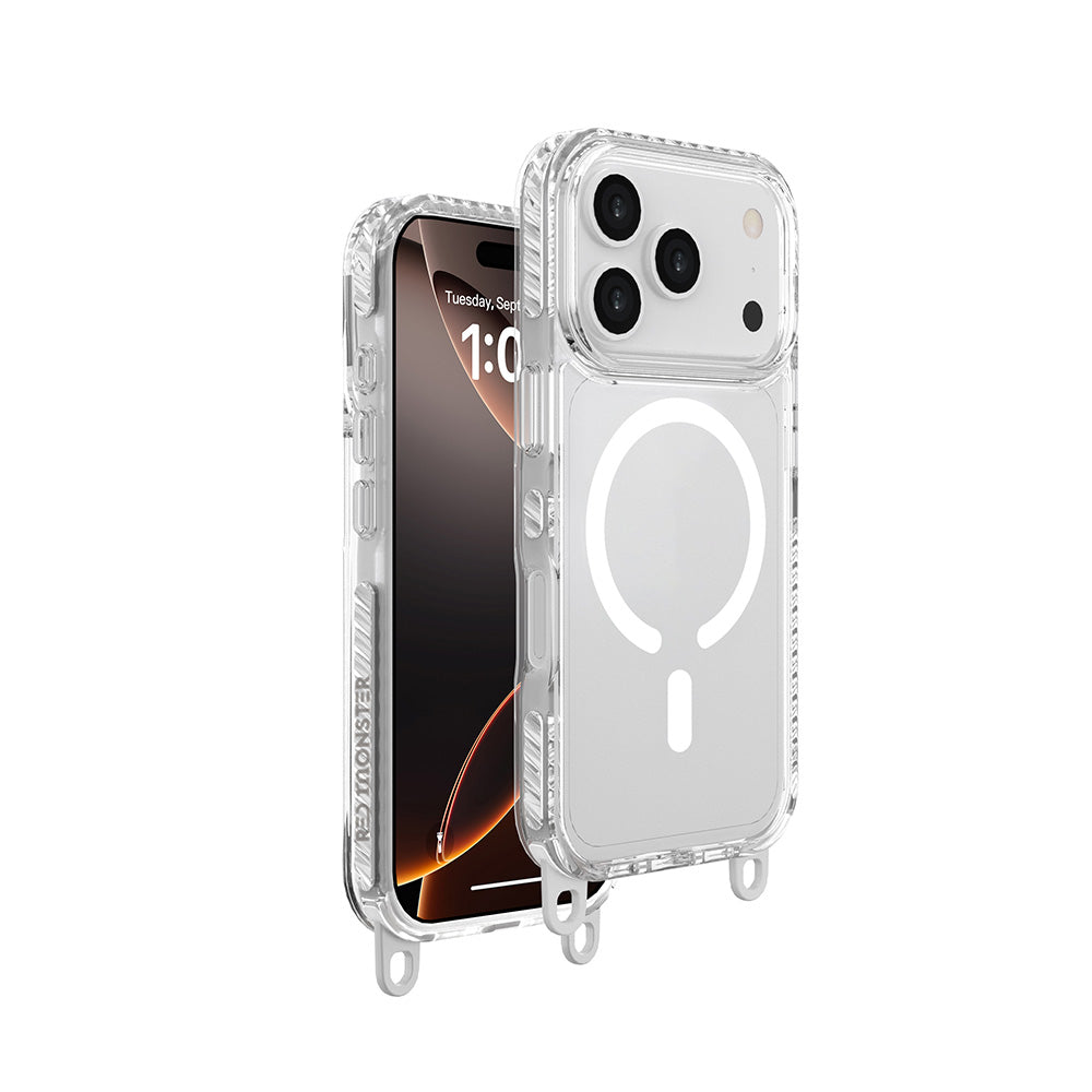 Red Monster Gassan M with Strap iPhone 17 Pro White