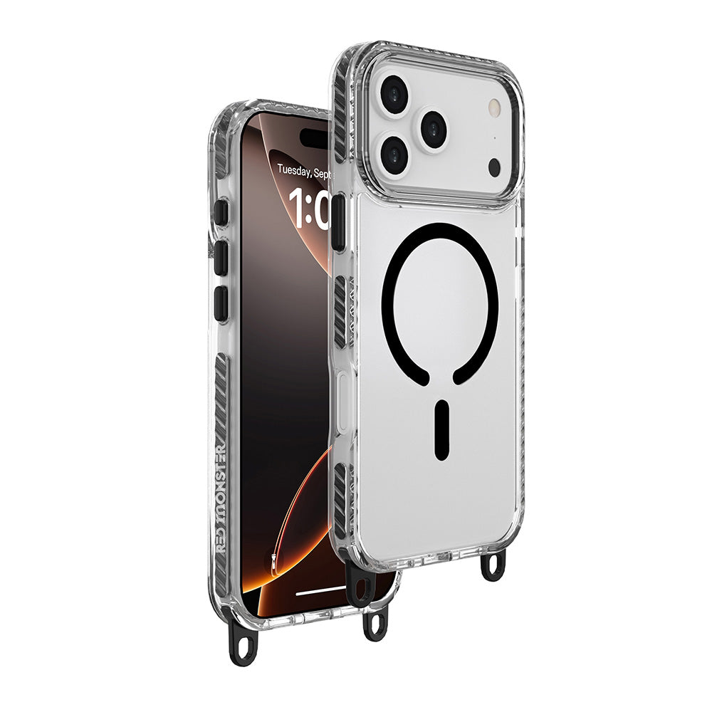 Red Monster Gassan M with Strap iPhone 17 Pro Max Black