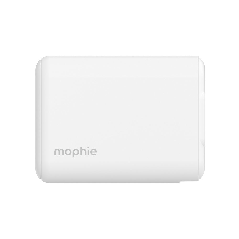 Mophie Essentials 70W GaN Wall Charger 3 with Travel Plugs - White