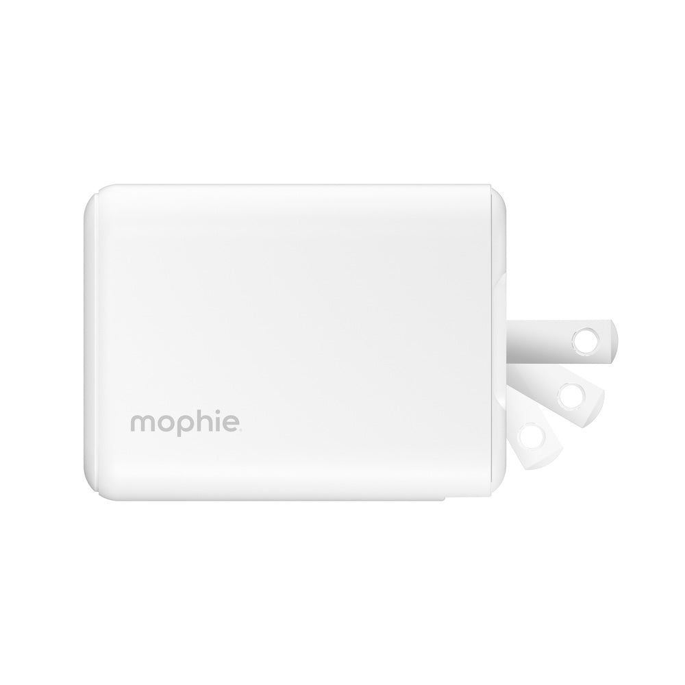 Mophie Essentials 70W GaN Wall Charger 3 with Travel Plugs - White