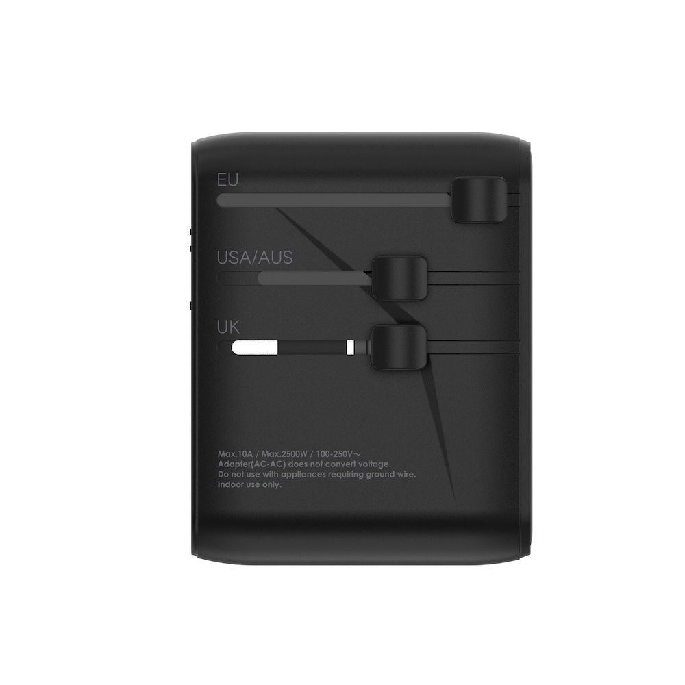 Mophie Essentials 70W GaN 5 Ports + AC Travel Adapter - Black