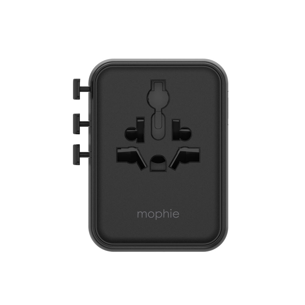Mophie Essentials 70W GaN 5 Ports + AC Travel Adapter - Black