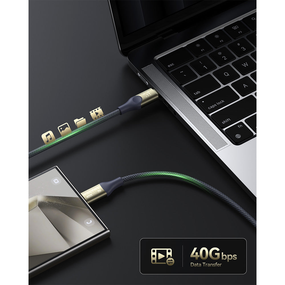 Voltme Powellink Utron Thunderbolt 3 USB-C To C 240W 2m - Blue Grey