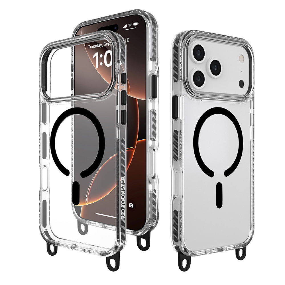 Red Monster Gassan M with Strap iPhone 17 Pro Max Black