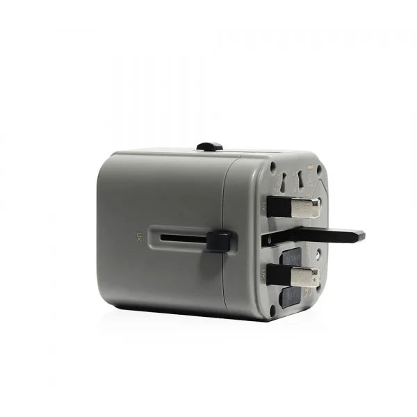 Monocozzi Bon Voyage Travel Adaptor - Charcoal