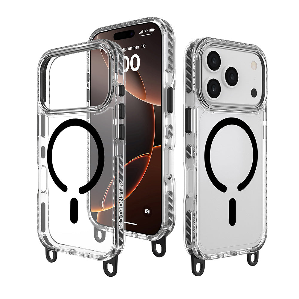 Red Monster Gassan M with Strap iPhone 17 Pro Black