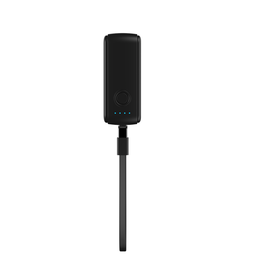 Birf Hybrid 5000mAh Power Bank 33W Travel Charger - Black