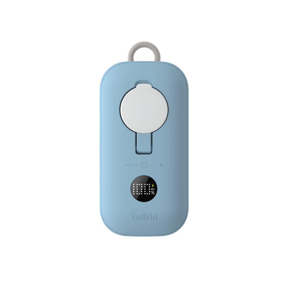 Belkin F1 BoostCharge Pro 10000mAh Magnetic Power Bank with Motion Sensing Light Light Blue