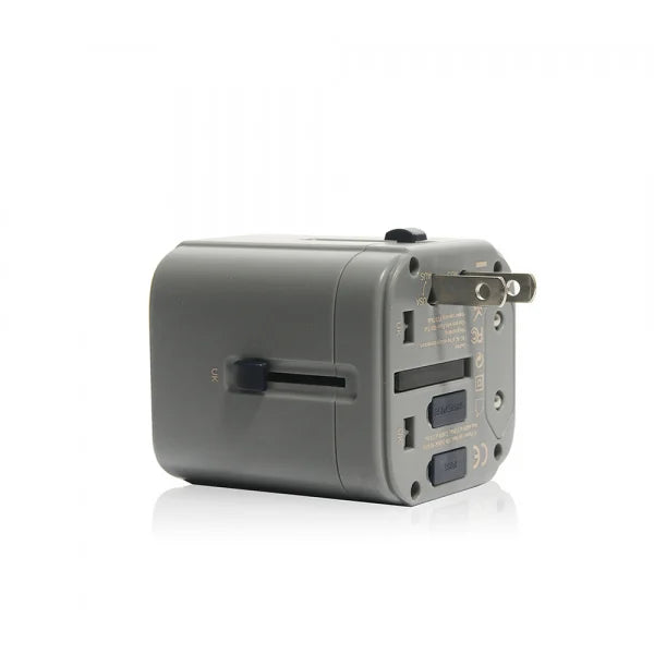 Monocozzi Bon Voyage Travel Adaptor - Charcoal
