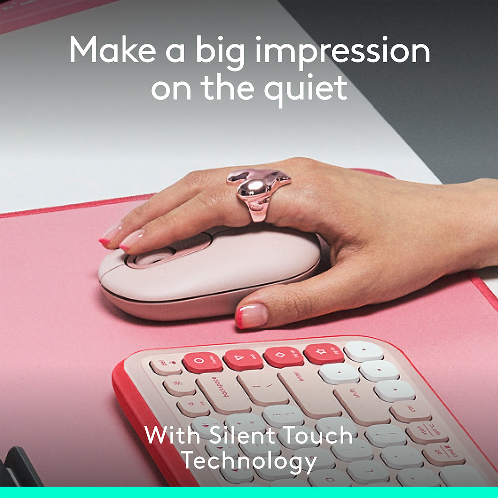 Logitech POP Mouse with Emoji - Rose