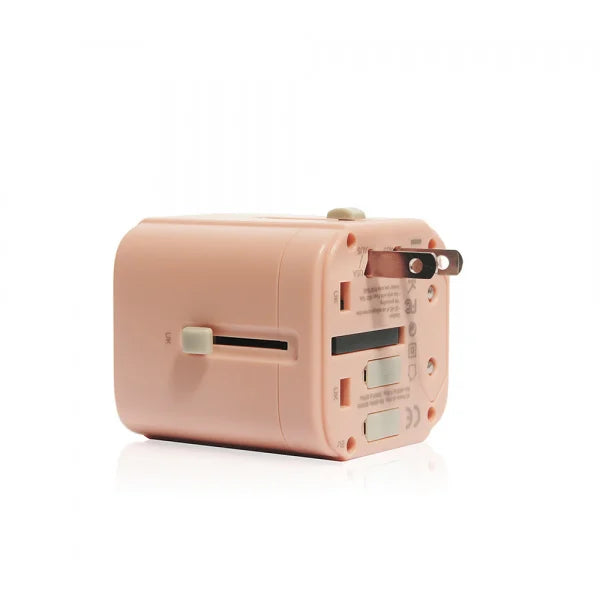 Monocozzi Bon Voyage Travel Adaptor - Coral
