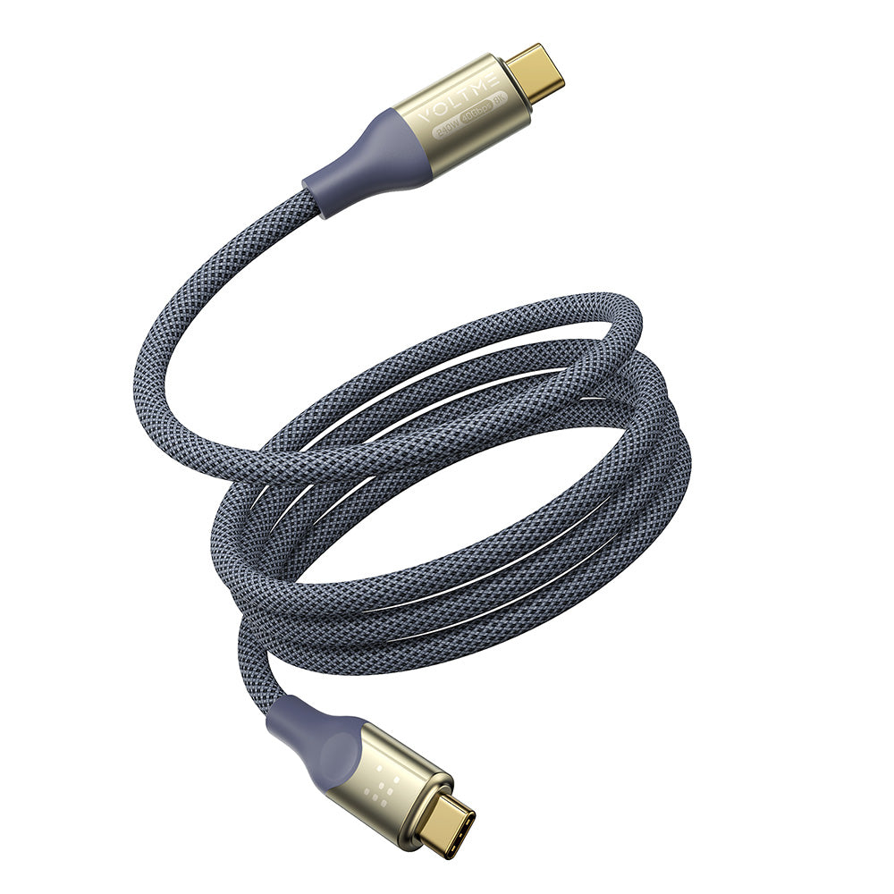 Voltme Powellink Utron Thunderbolt 3 USB-C To C 240W 2m - Blue Grey