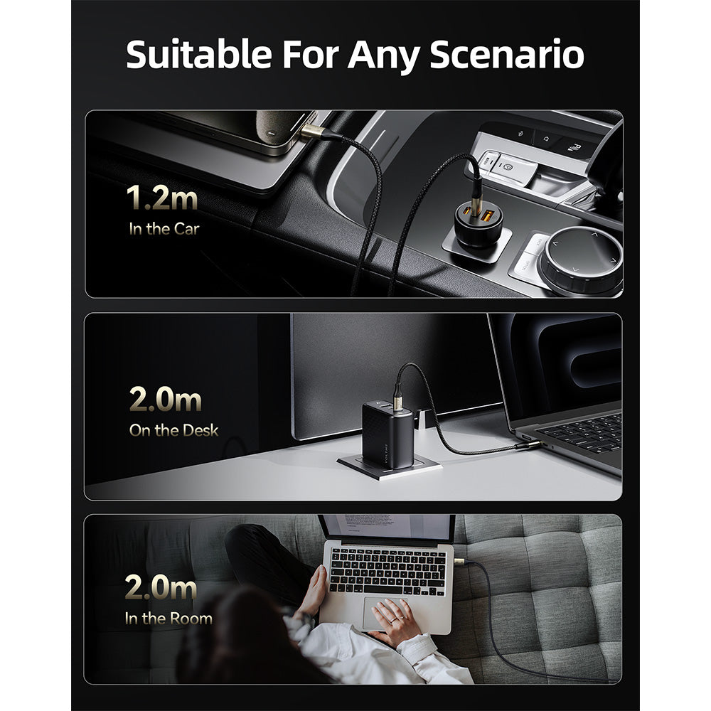 Voltme Powellink Utron Thunderbolt 3 USB-C To C 240W 2m - Black