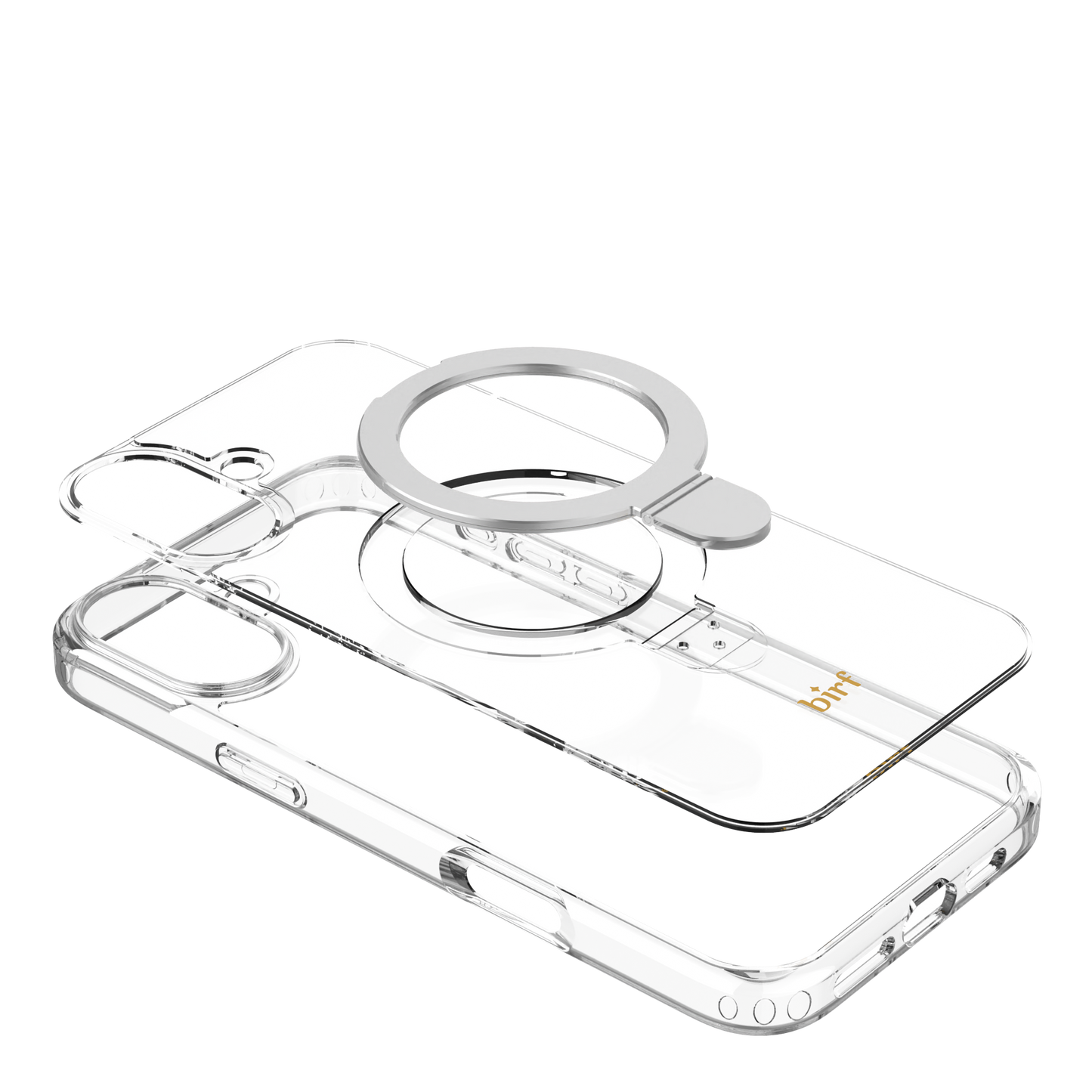 Birf iPhone 16 Plus Magsafe EcoGuard Self Standing Clear Case