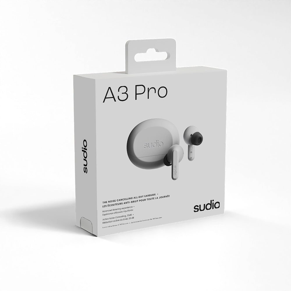 Sudio A3 Pro Wireless Earbuds - White