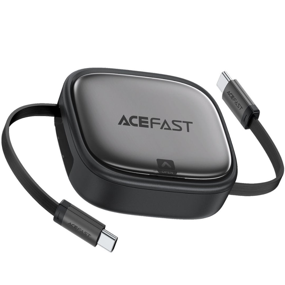 Acefast J3 Multifunctional Travel Set With Retractable Charging Data Cable - Black