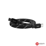 Adam Elements CASA MF100 USB-C to USB-C 60W Magnetic Charging Cable - Black