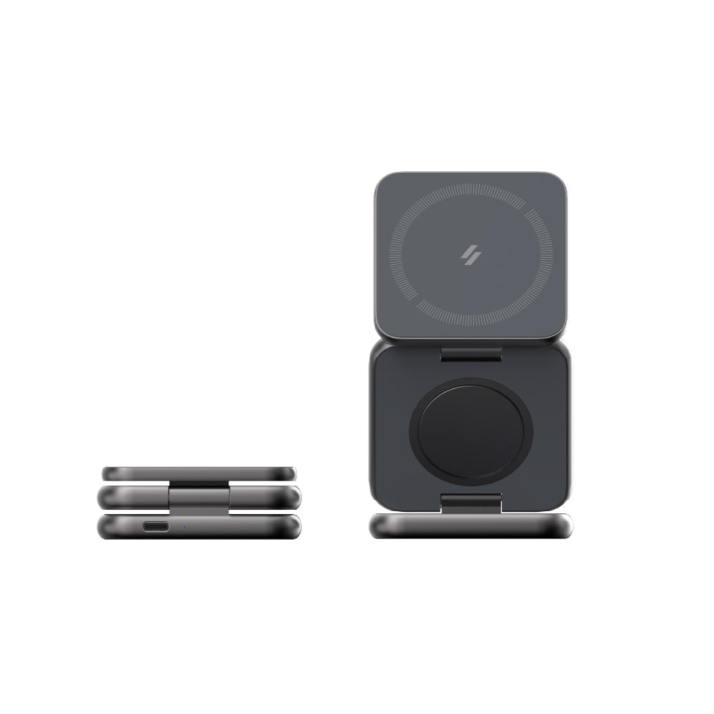 Adam Elements Mag 3 Magnetic 3-in-1 Foldable Travel Charging Station