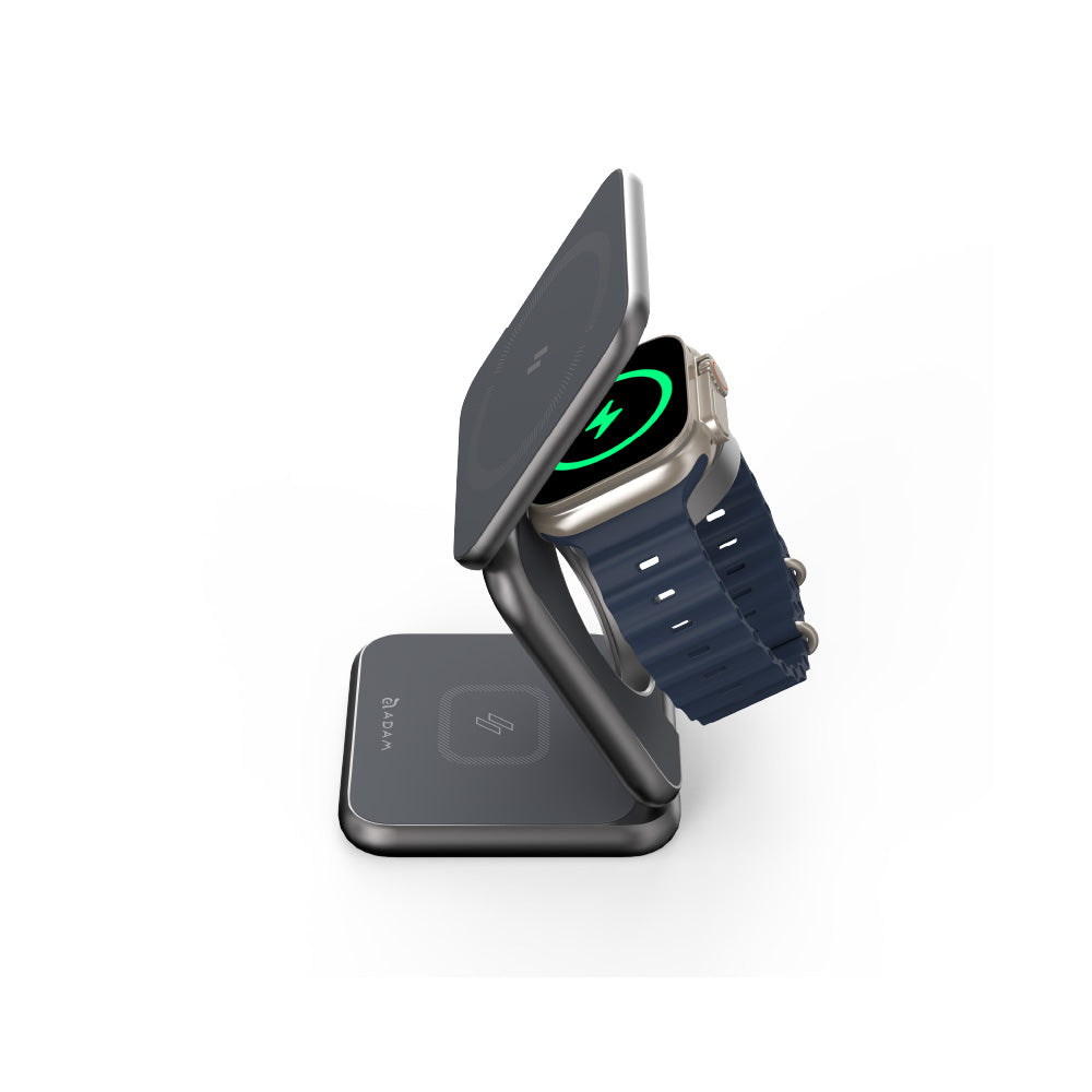 Adam Elements Mag 3 Magnetic 3-in-1 Foldable Travel Charging Station