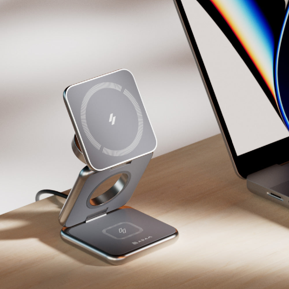 Adam Elements Mag 3 Magnetic 3-in-1 Foldable Travel Charging Station